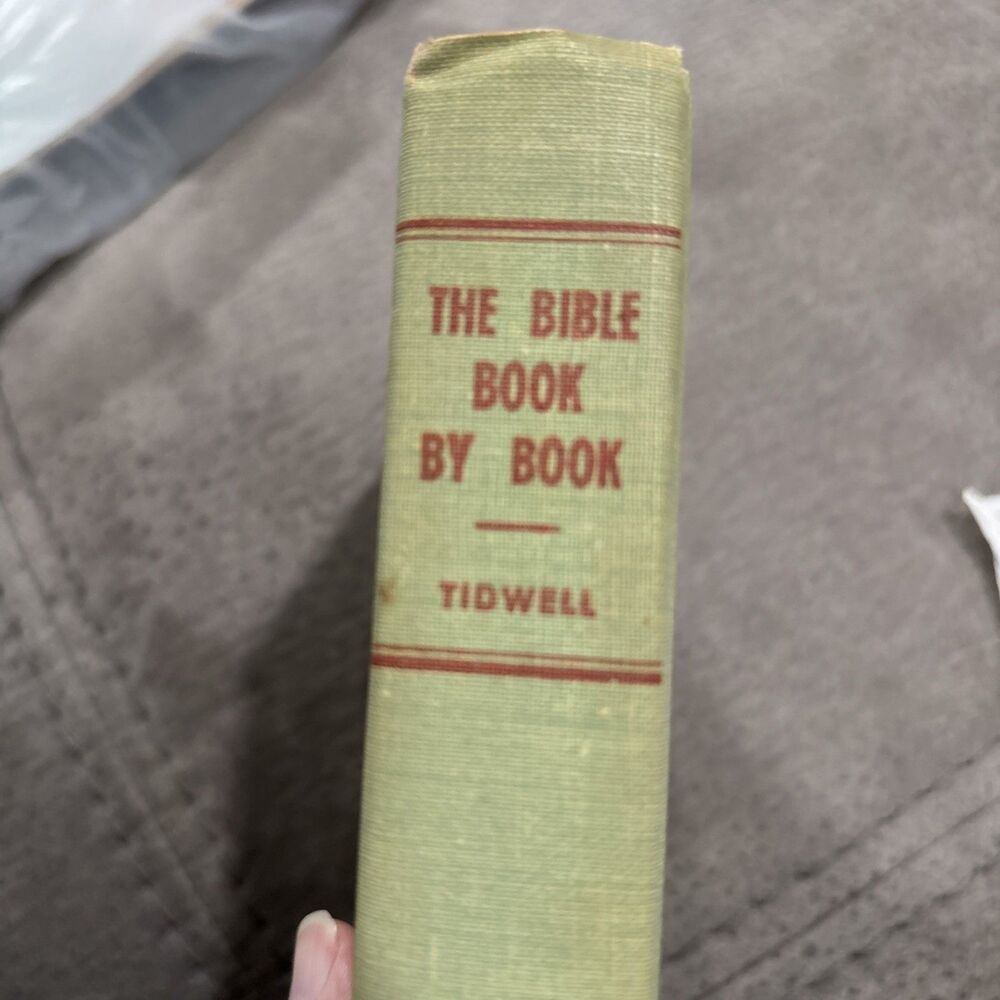 The Bible Book by Book Tidwell - Vintage 1955 Eerdmans Religious Baylor Book HB